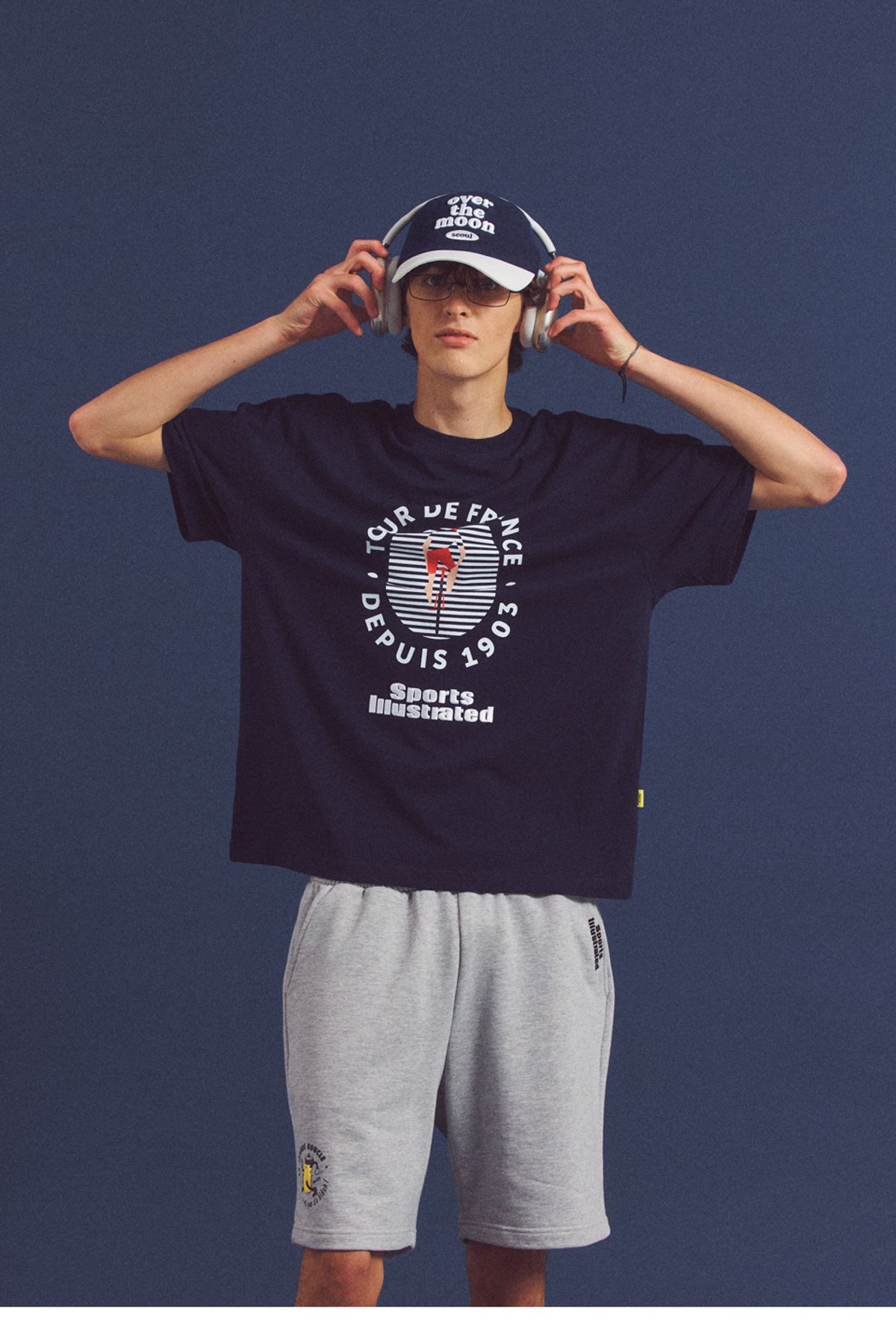 스포츠 일러스트레이티드(SPORTS ILLUSTRATED) CYCLING DEPUIS HALF SLEEVE (NAVY)