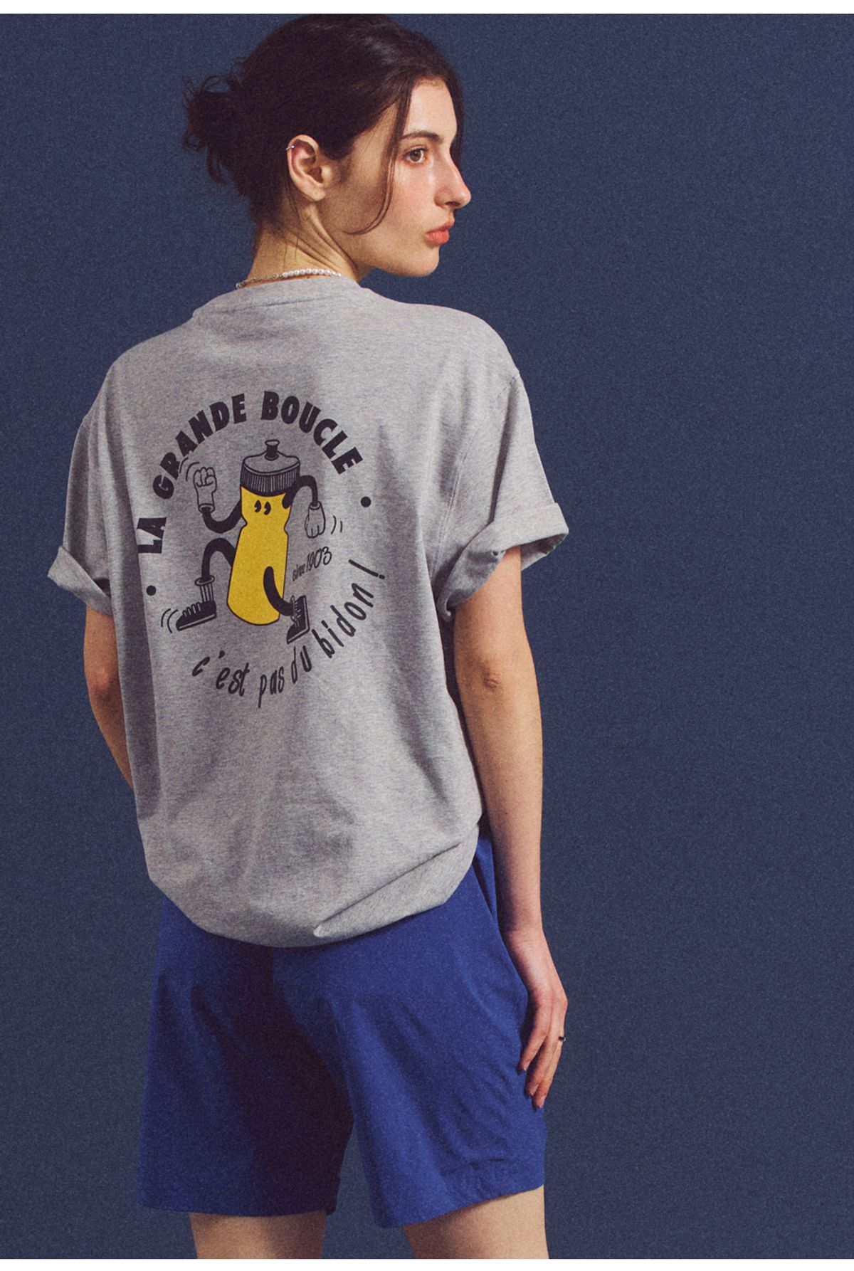 스포츠 일러스트레이티드(SPORTS ILLUSTRATED) CYCLING LA GRANDE BOUCLE HALF SLEEVE (MELANGE GREY)