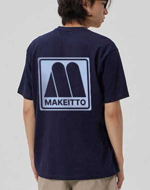 [SQUARE LOGO] CREW NECK TEE_NAVY