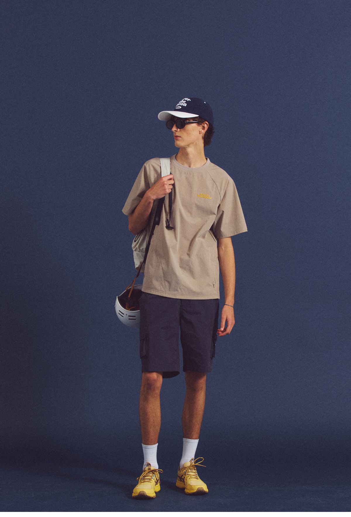 스포츠 일러스트레이티드(SPORTS ILLUSTRATED) CYCLING WOVEN HALF SLEEVE (LIGHT BEIGE)