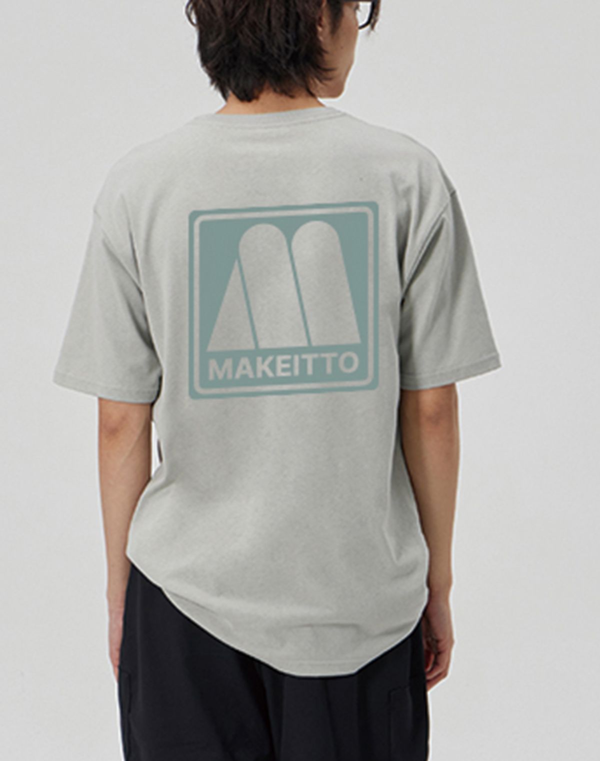 메이킷투(MAKEITTO) [SQUARE LOGO] CREW NECK TEE_MINT
