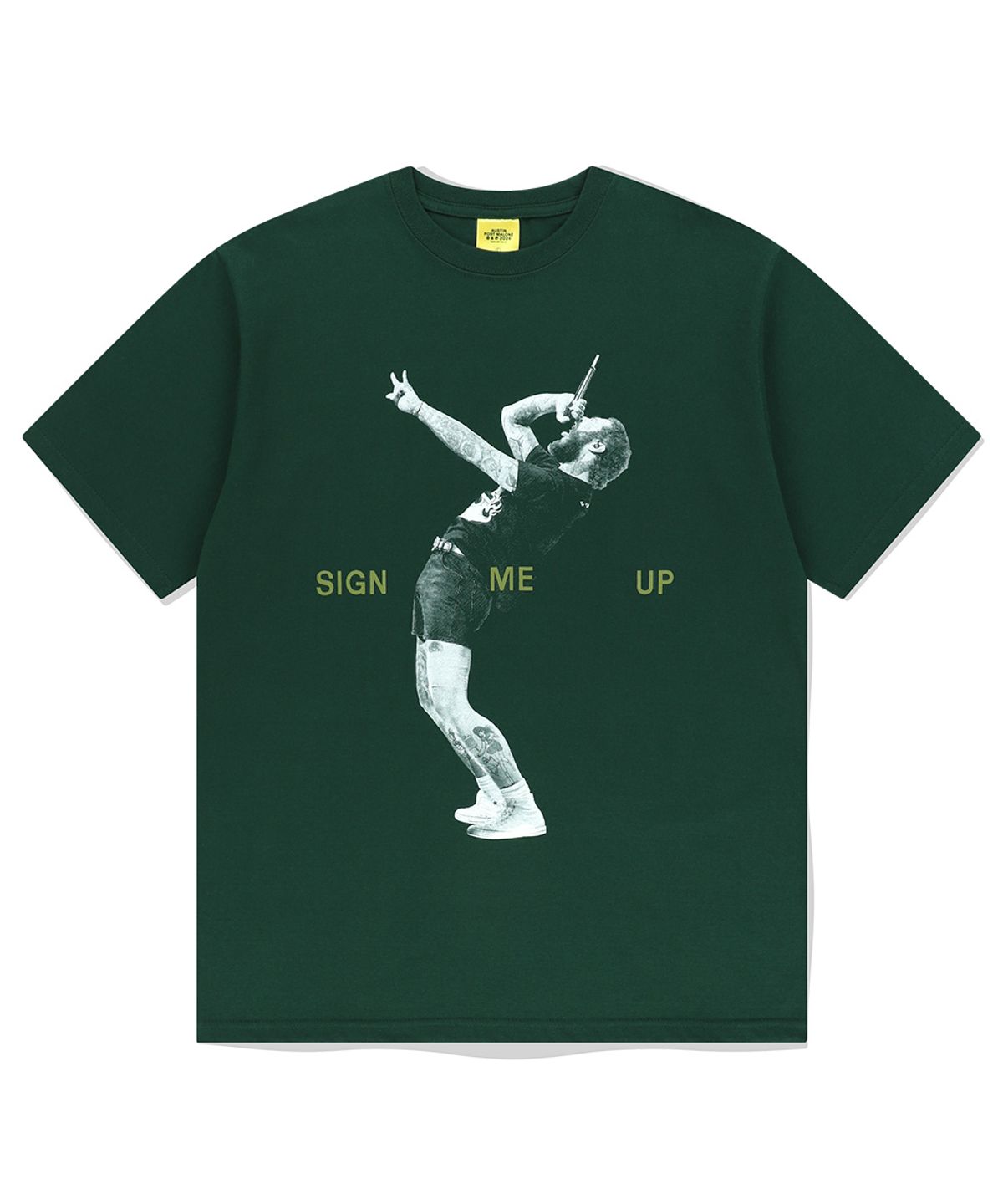 마하그리드(MAHAGRID) SIGN ME UP TEE GREEN(MG2EMMT521D)