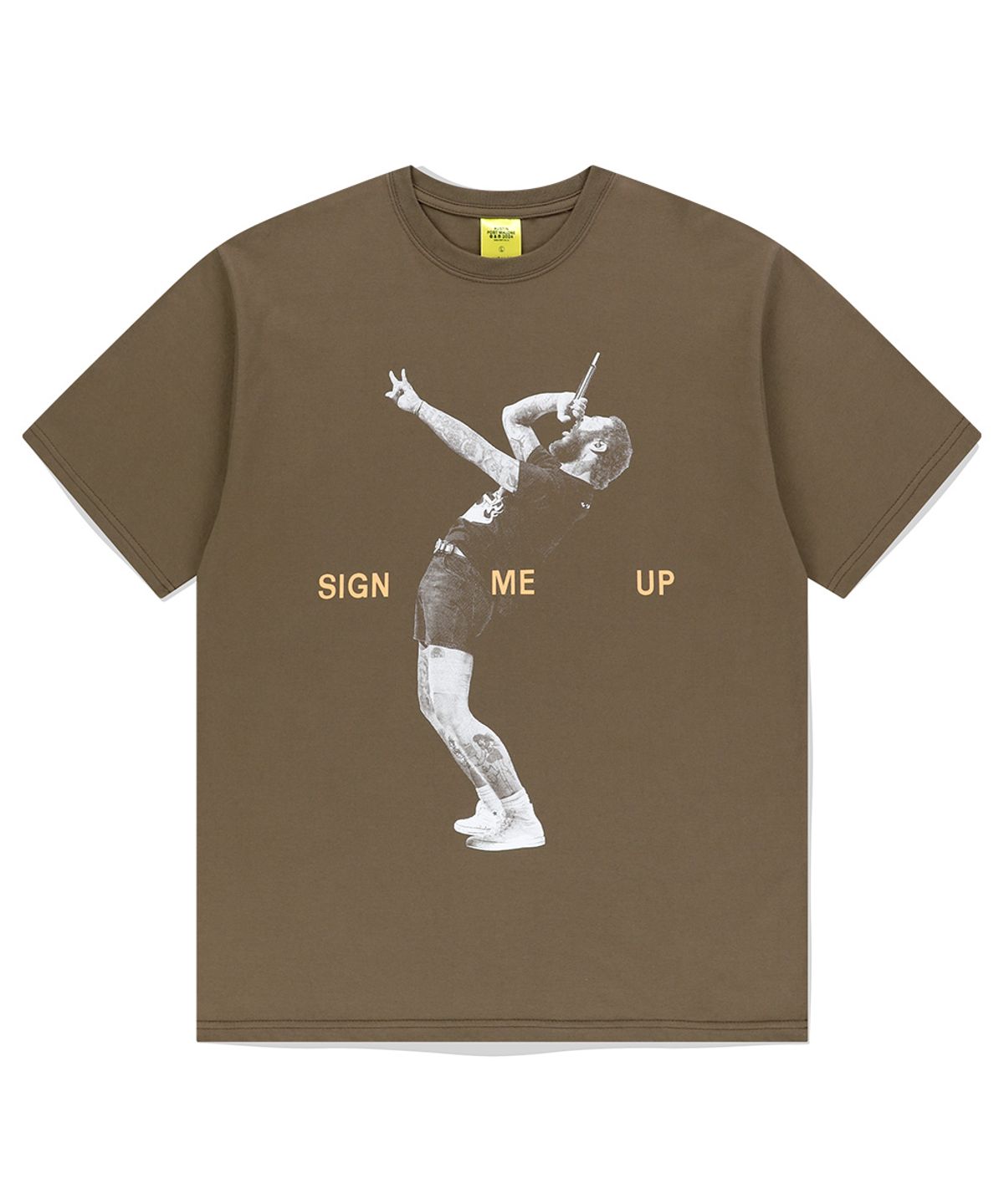 마하그리드(MAHAGRID) SIGN ME UP TEE BROWN(MG2EMMT521D)