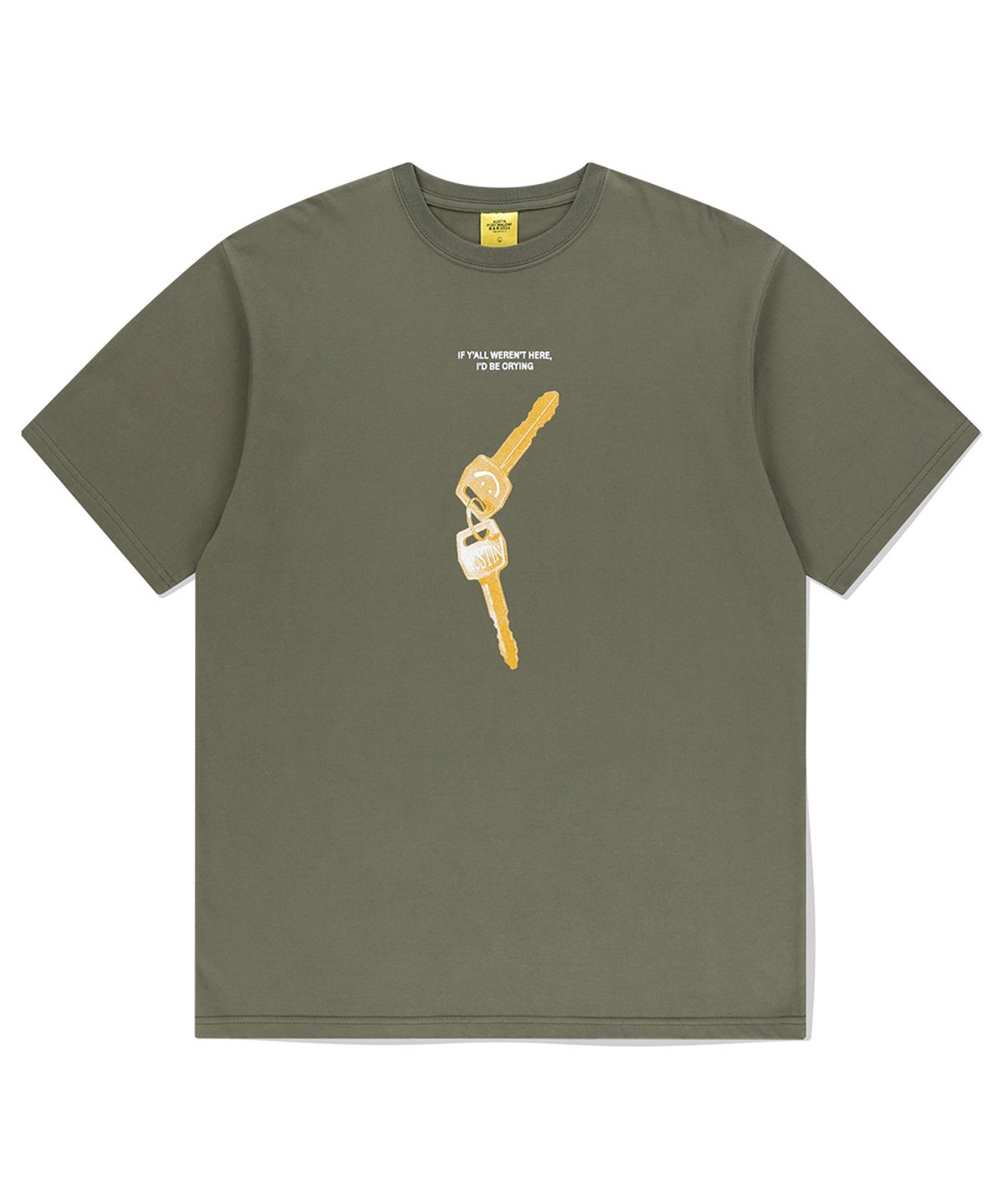 마하그리드(MAHAGRID) SMILEY KEY TEE KHAKI(MG2EMMT525D)