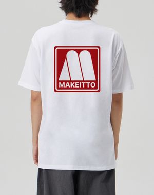 [SQUARE LOGO] CREW NECK TEE_WHITE