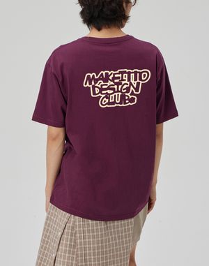 [DESIGN CLUB] CREW NECK TEE_WINE