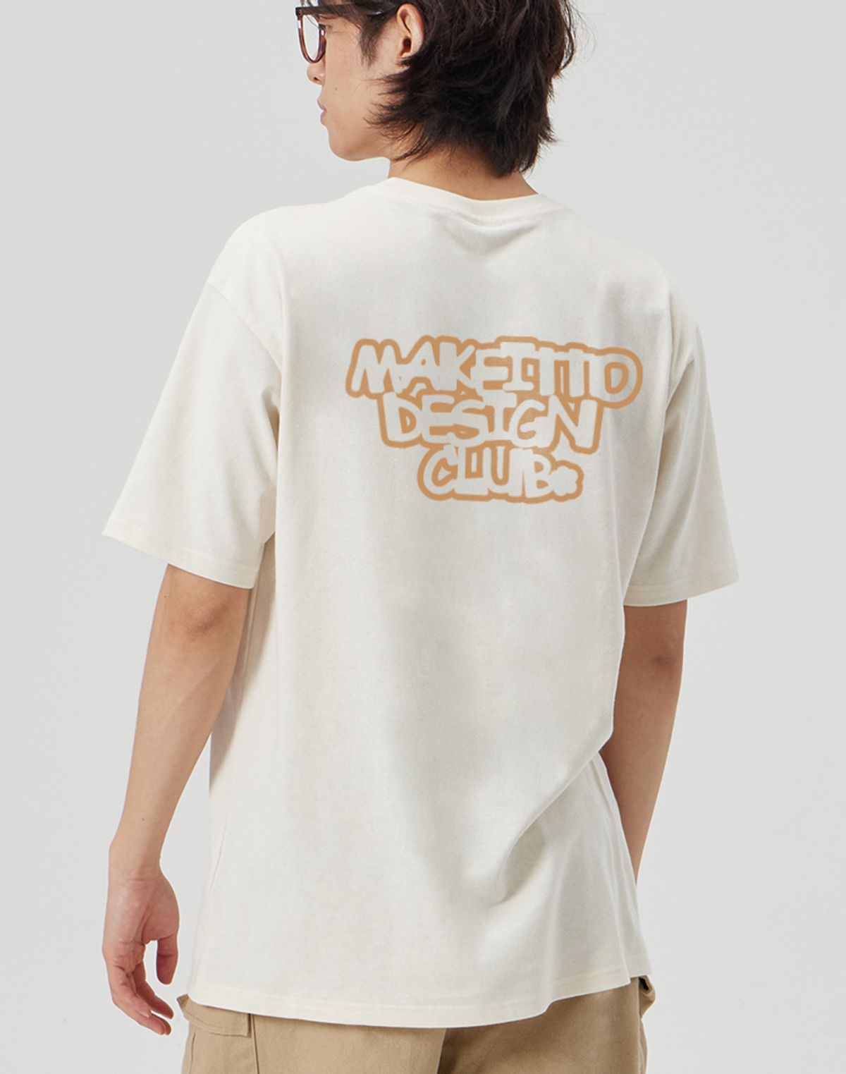 메이킷투(MAKEITTO) [DESIGN CLUB] CREW NECK TEE_CREAM