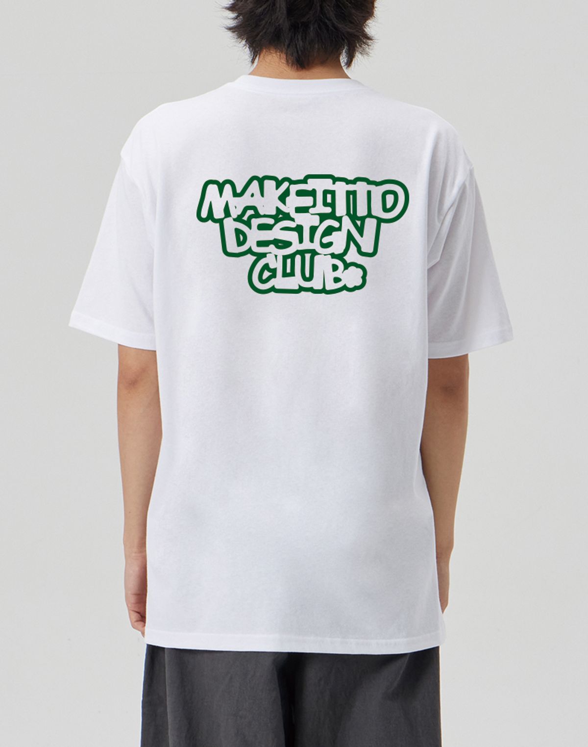 메이킷투(MAKEITTO) [DESIGN CLUB] CREW NECK TEE_WHITE