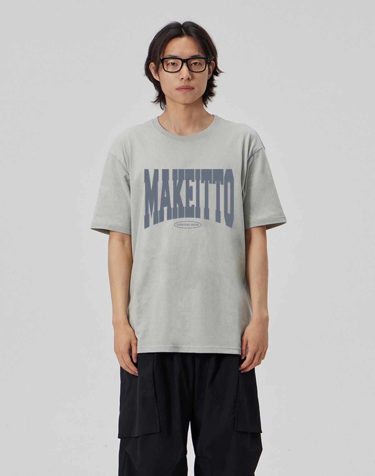 메이킷투(MAKEITTO) [NAME LOGO] CREW NECK TEE_MINT