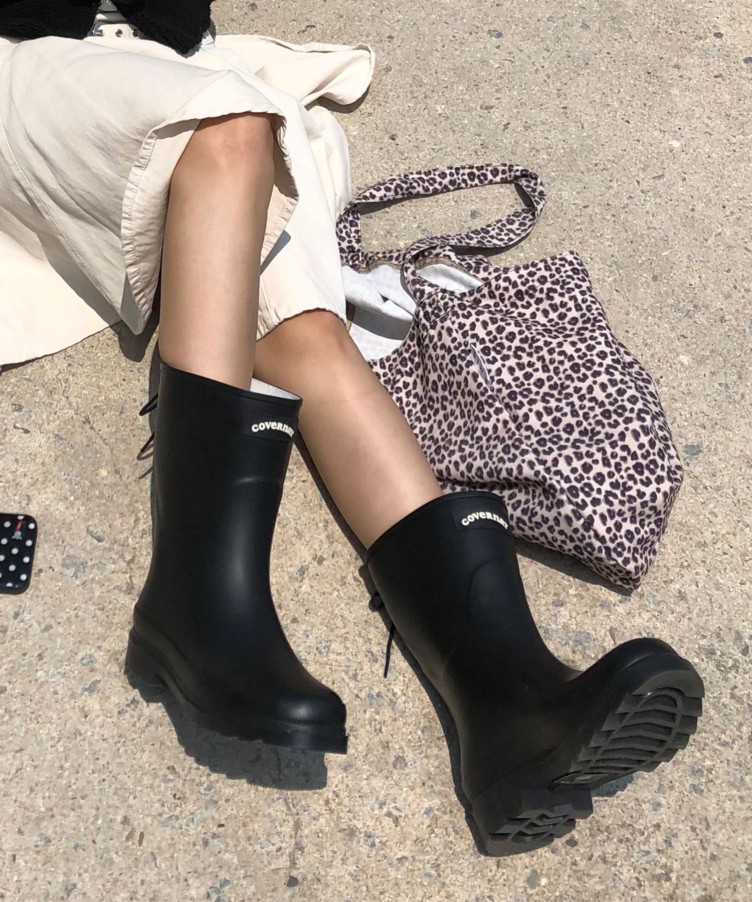 MUSINSA | COVERNAT WOMAN Clover Heart Back Lace-Up Rain