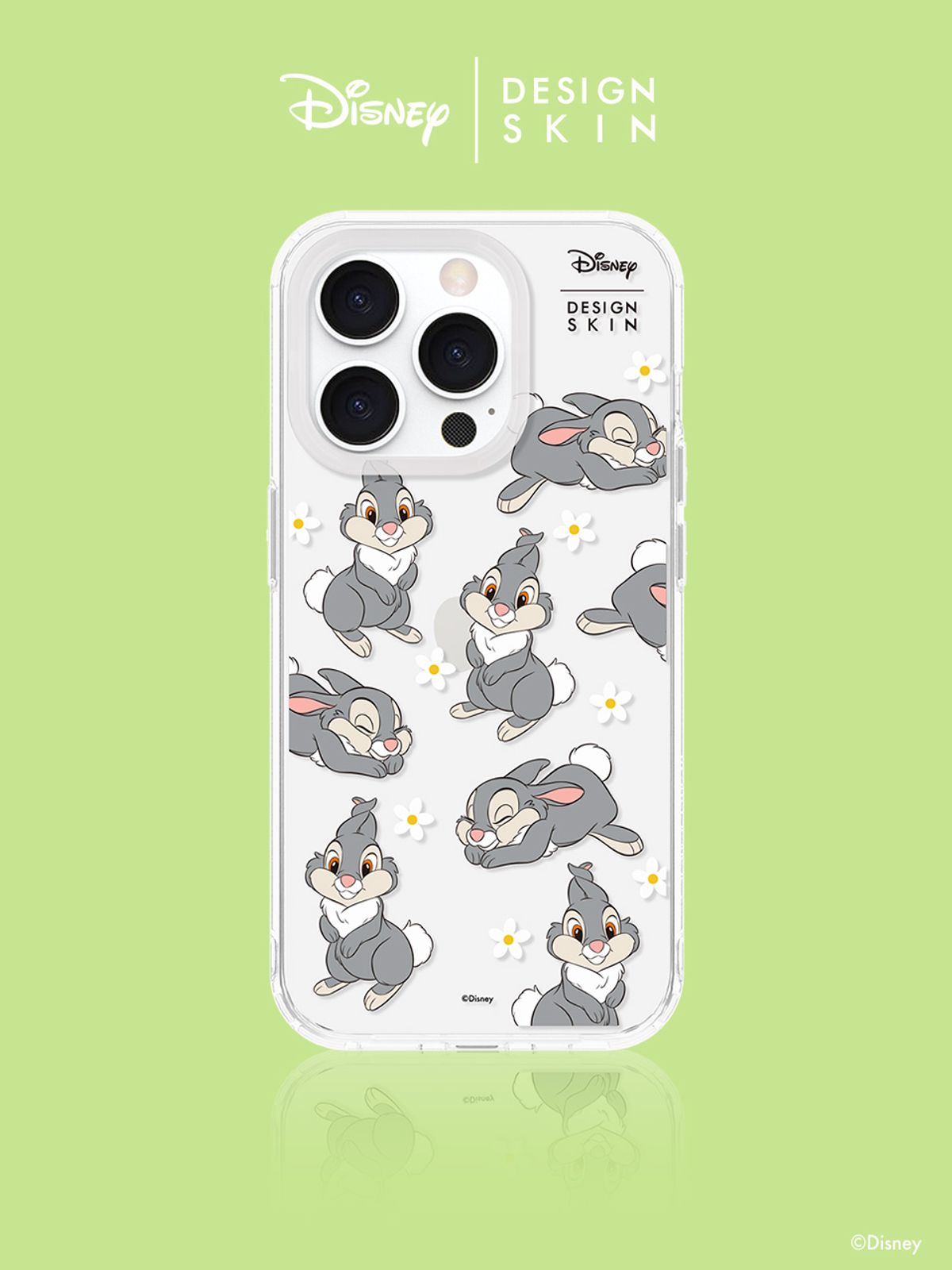디자인스킨(DESIGNSKIN) 디즈니 클리어 그래픽 케이스-미니플라워 덤퍼
