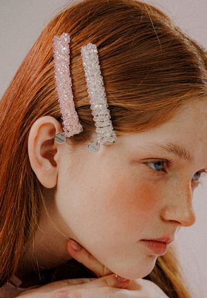 클리어 비즈 헤어핀 (2color)