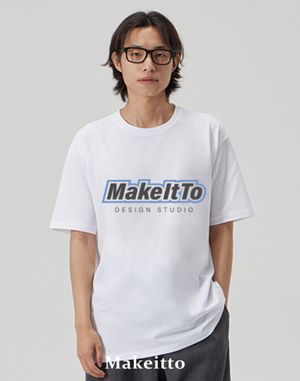 [BORDER LOGO] CREW NECK TEE_WHITE