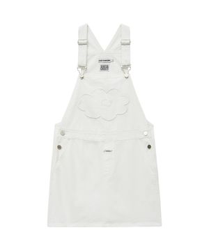 DAISY X MARITHE W FLOWER OVERALL SKIRT ivory