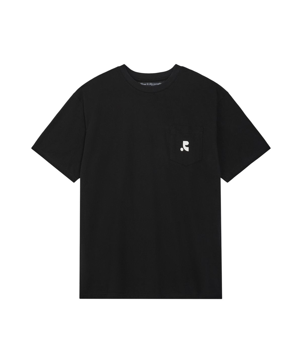 레스트앤레크레이션(REST&RECREATION) POCKET CREWNECK T-SHIRT_BLACK