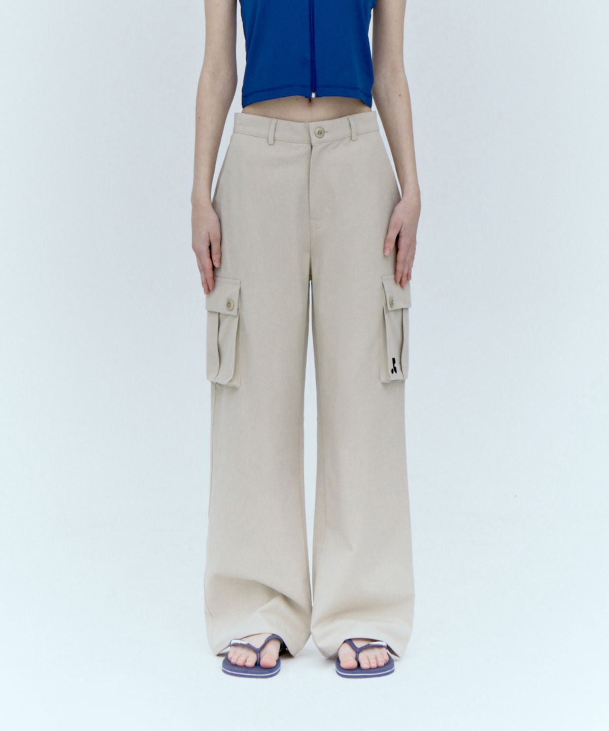레스트앤레크레이션(REST&RECREATION) COTTON CARGO PANTS_BEIGE
