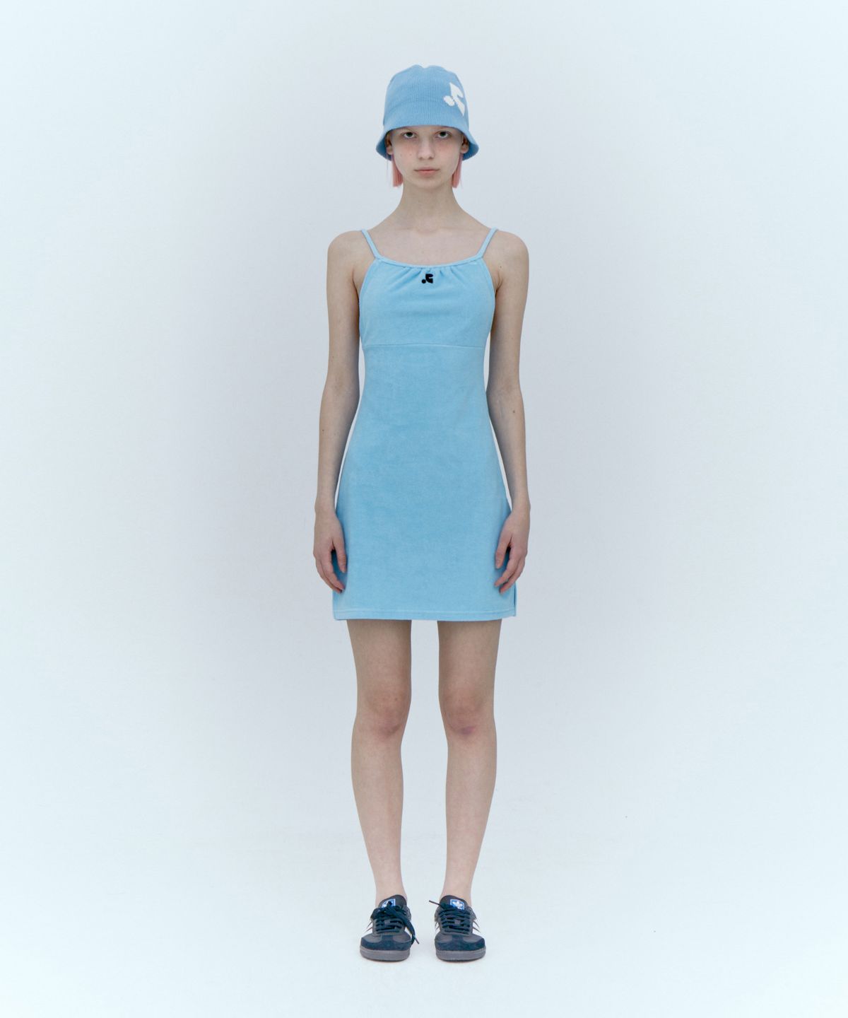 레스트앤레크레이션(REST&RECREATION) TERRY MINI DRESS_BLUE