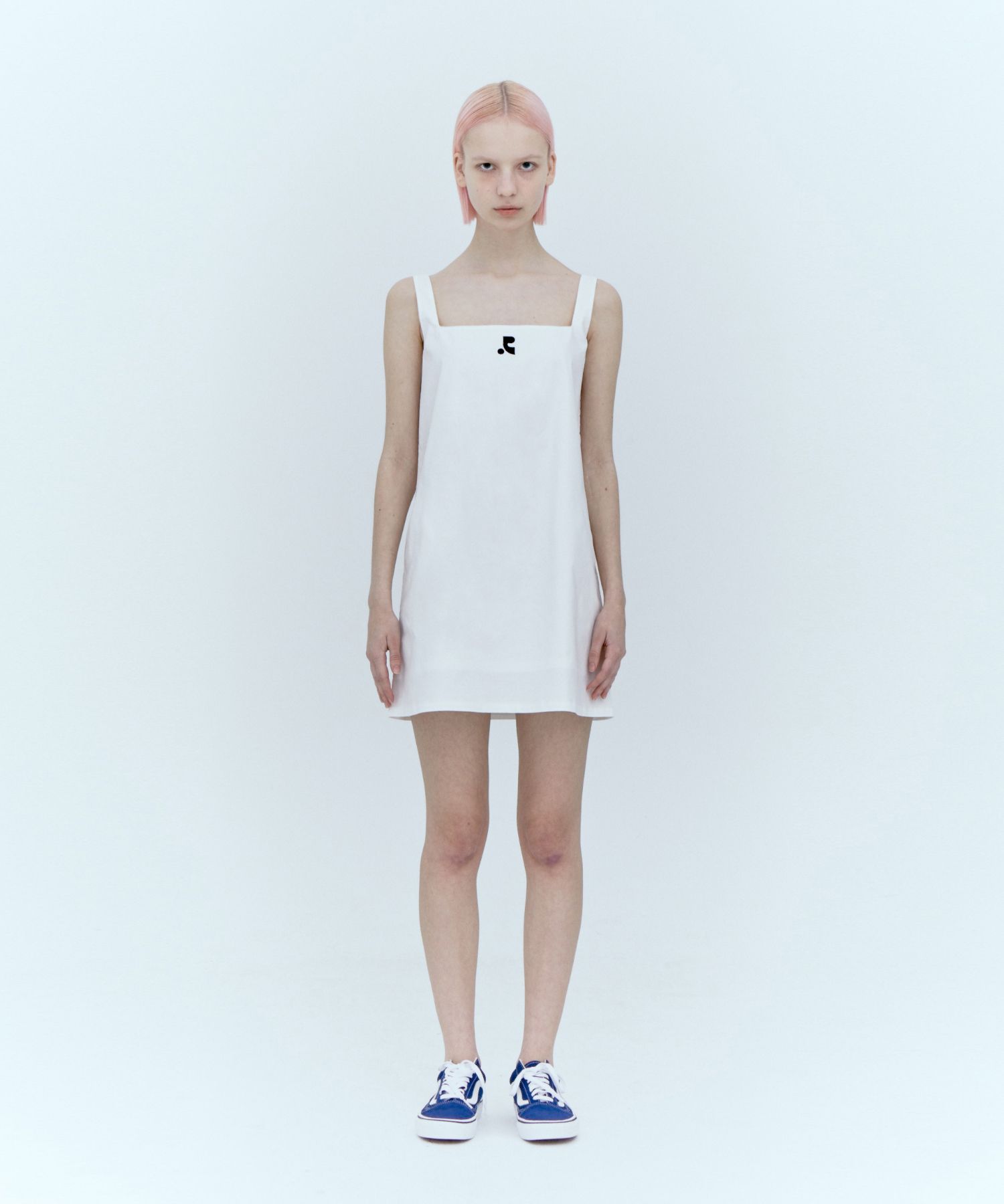 関税/送料込★Rest&Recreation★SQUARE-NECK MINI DRESS MUSINSA | REST&RECREATION SQUARE NECK MINI DRESS_WHITE