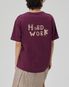 [HARD WORK] CREW NECK TEE_WINE