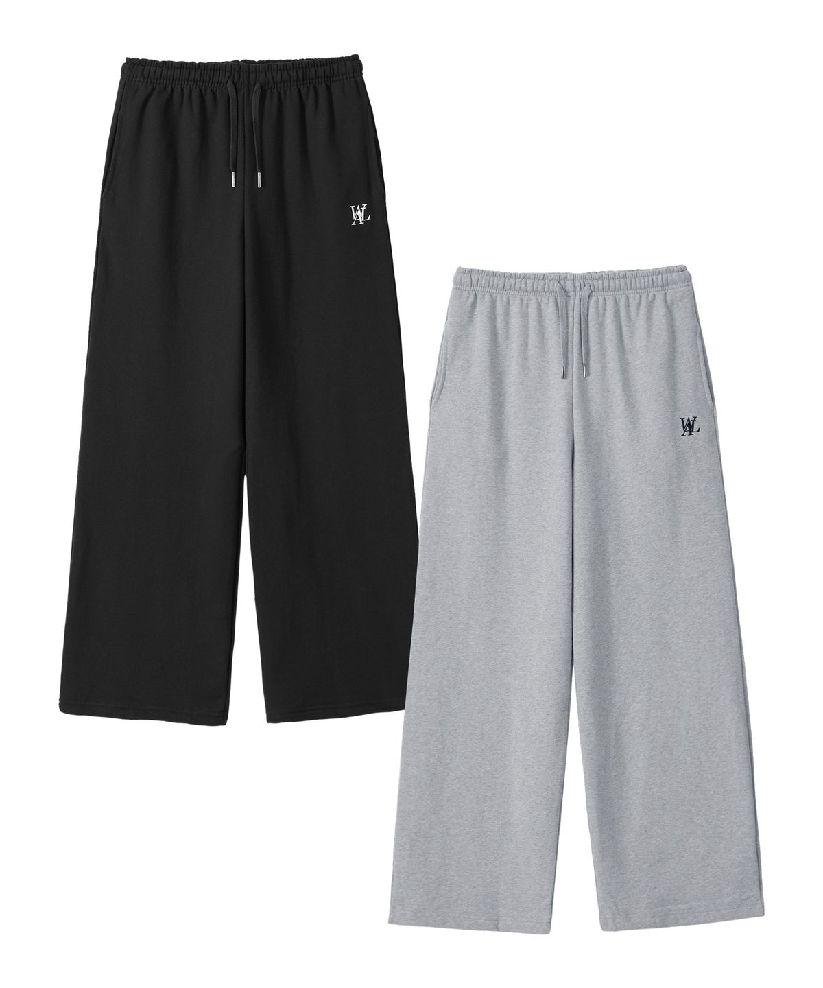 우알롱(WOOALONG) Signature relax wide pants (2colors)