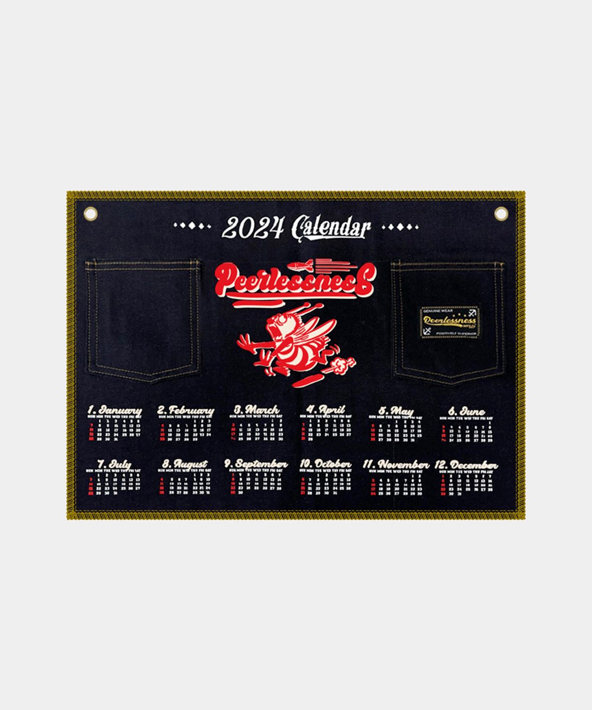 피어리스니스(PEERLESSNESS) 2024 Sea Bees Wall Calendar
