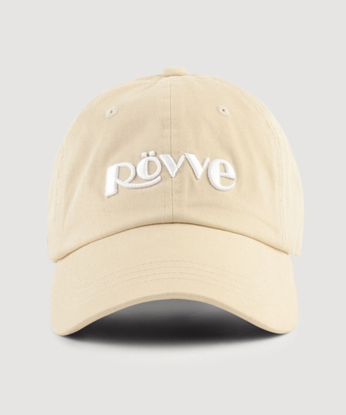 뢰브(ROVVE) Logo Cap (Light Beige)
