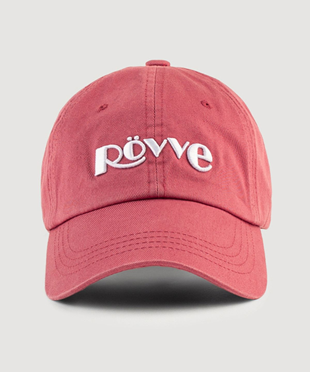 뢰브(ROVVE) Logo Cap (Light Red)