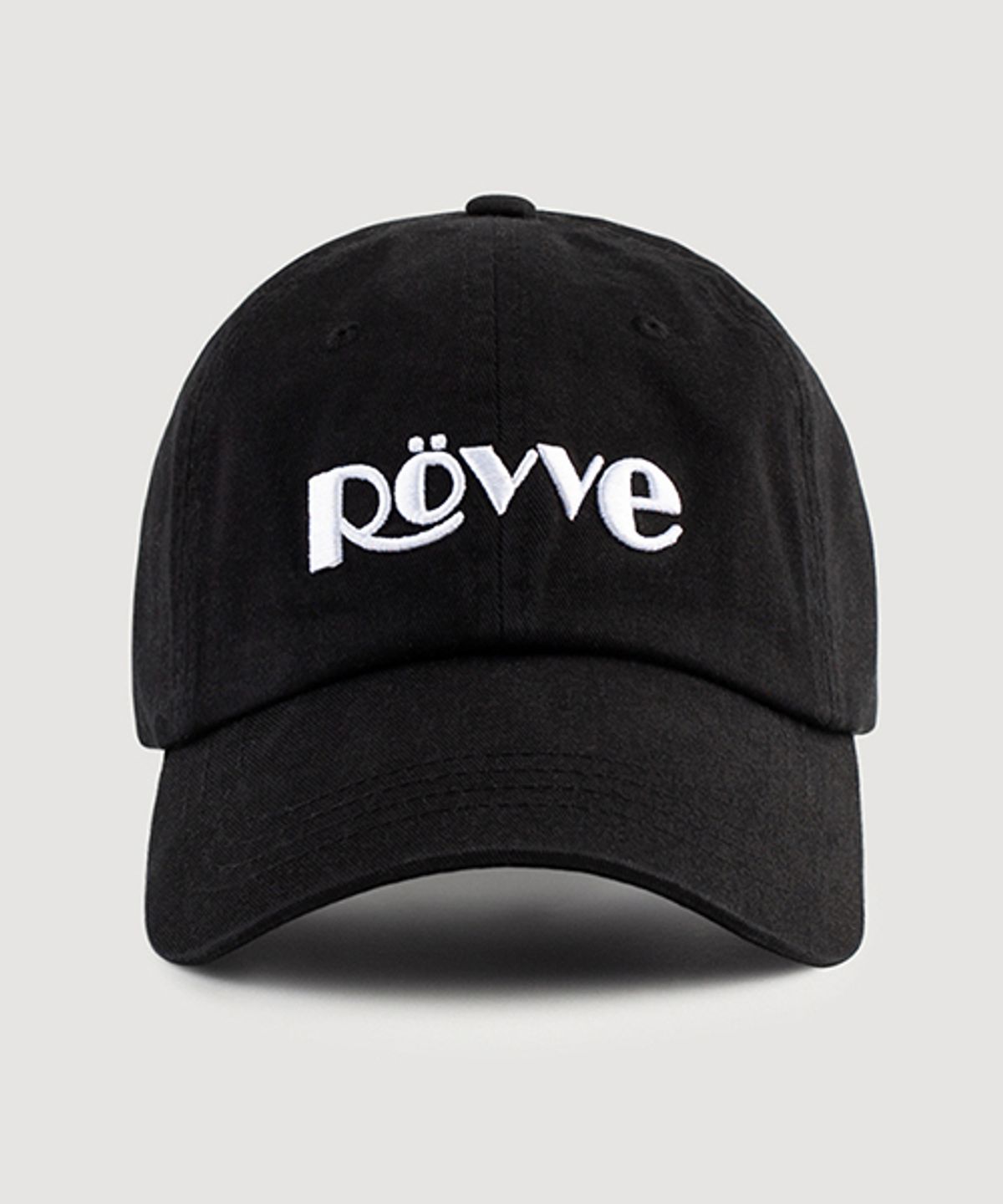 뢰브(ROVVE) Logo Cap (Black)