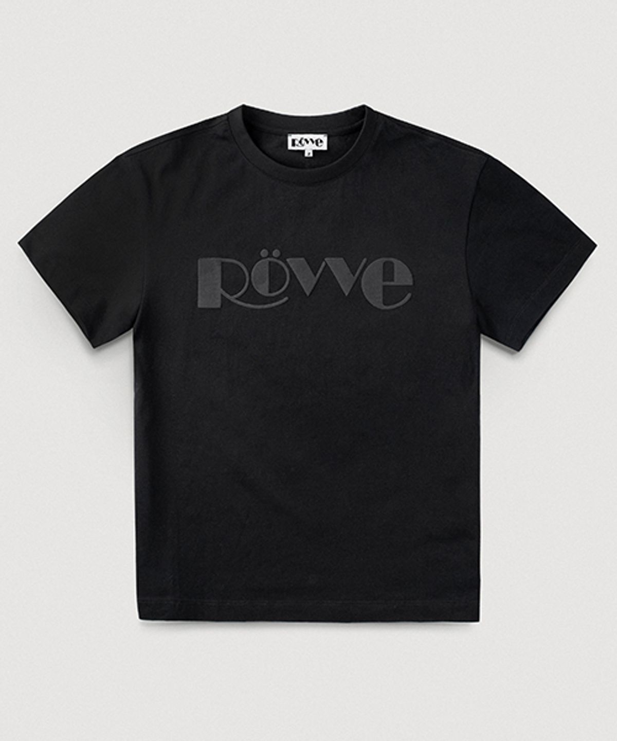 뢰브(ROVVE) Signature Embo T-shirt (Black)