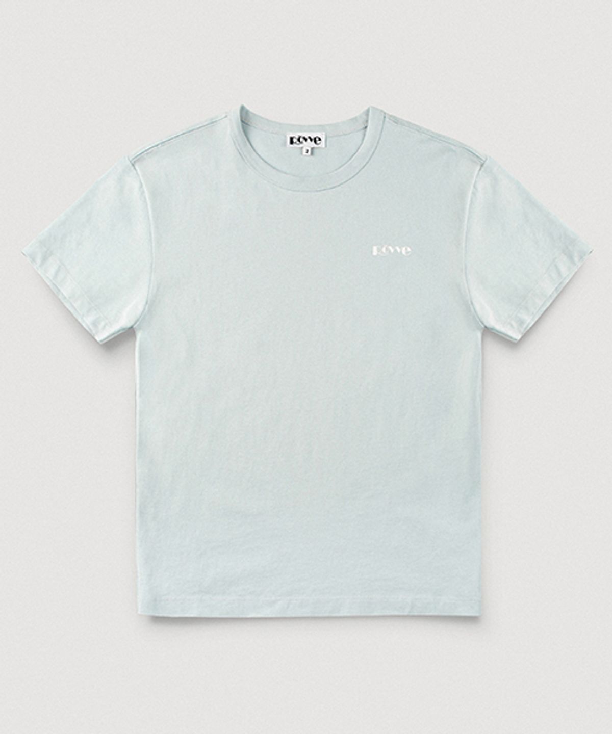 뢰브(ROVVE) Logo T-shirt (Light Blue)