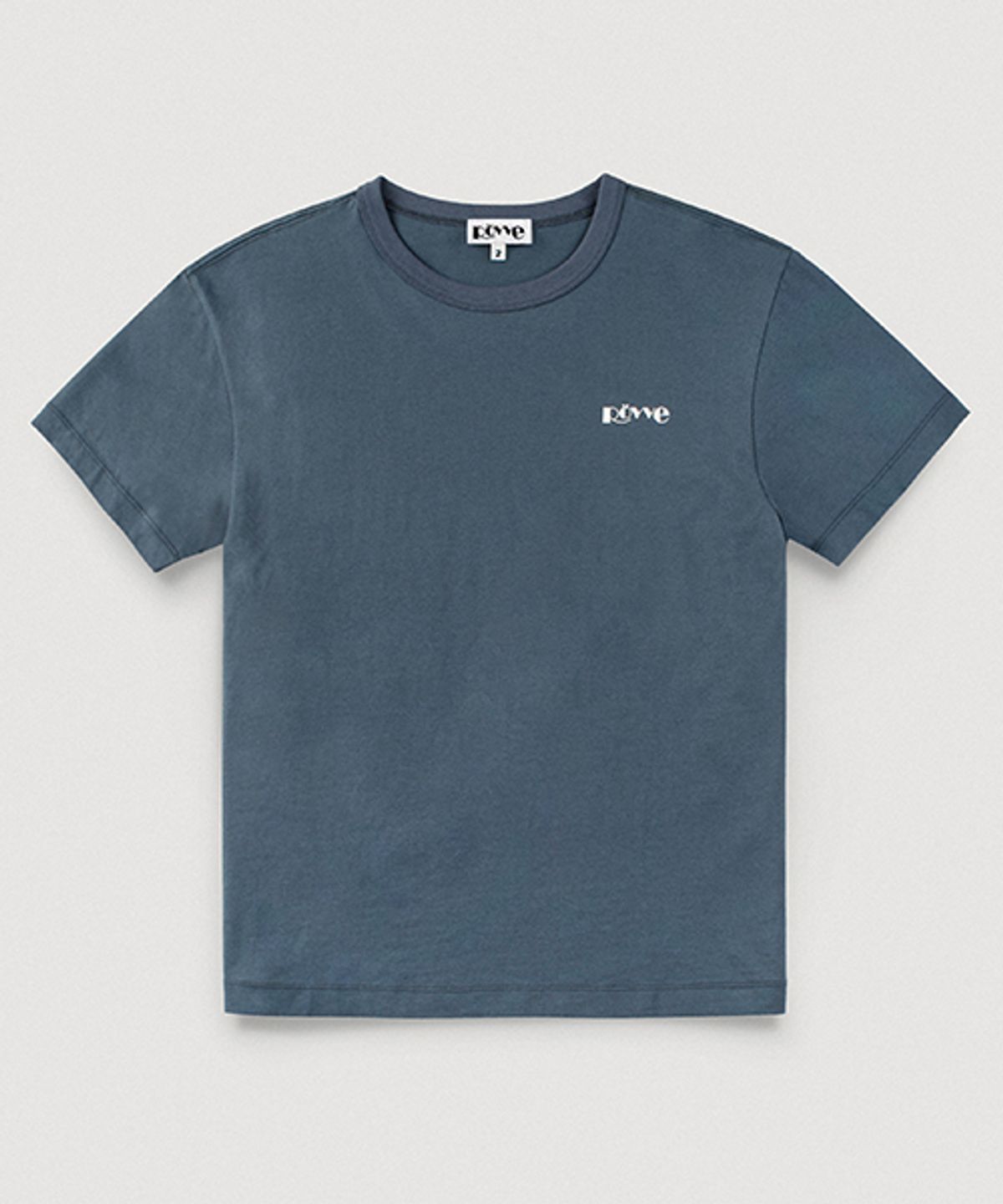 뢰브(ROVVE) Logo T-shirt (Navy)