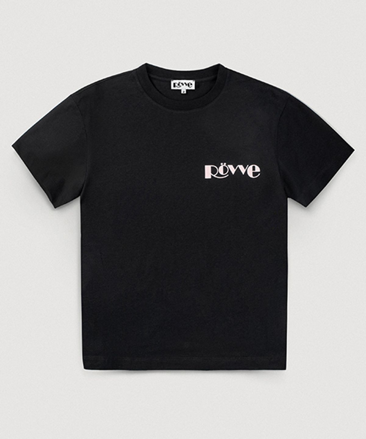 뢰브(ROVVE) Logo Point T-shirt (Black)