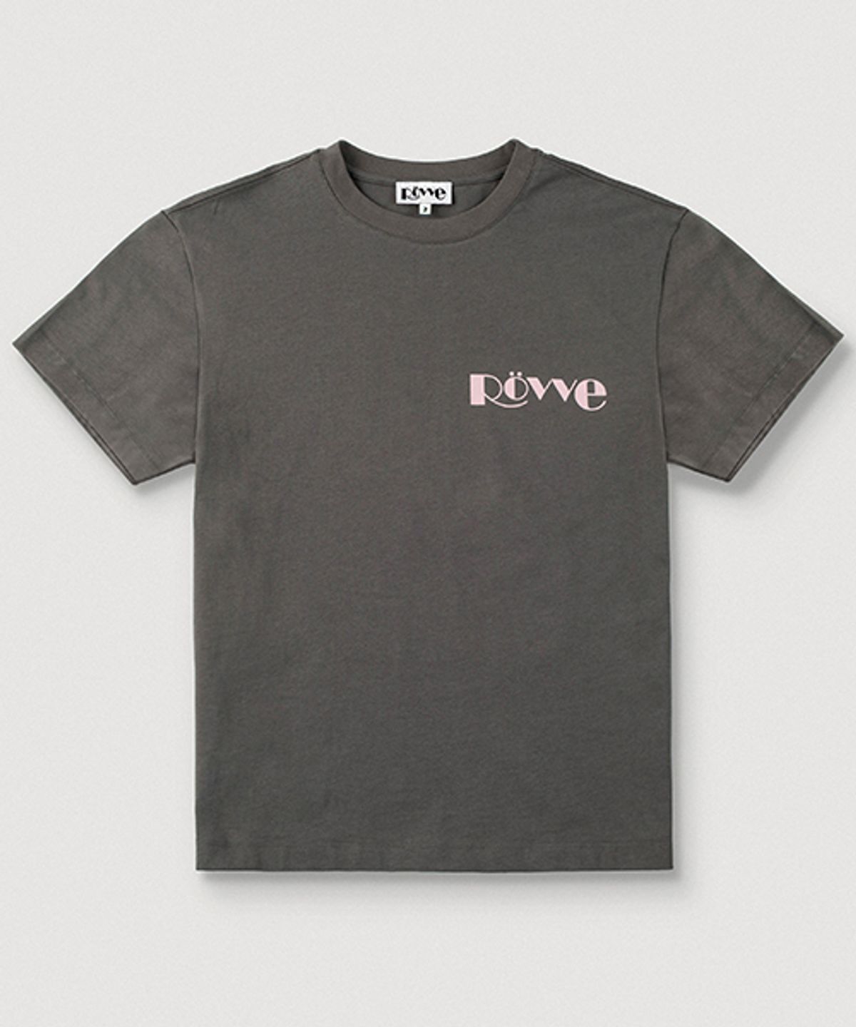 뢰브(ROVVE) Logo Point T-shirt (Charcoal)