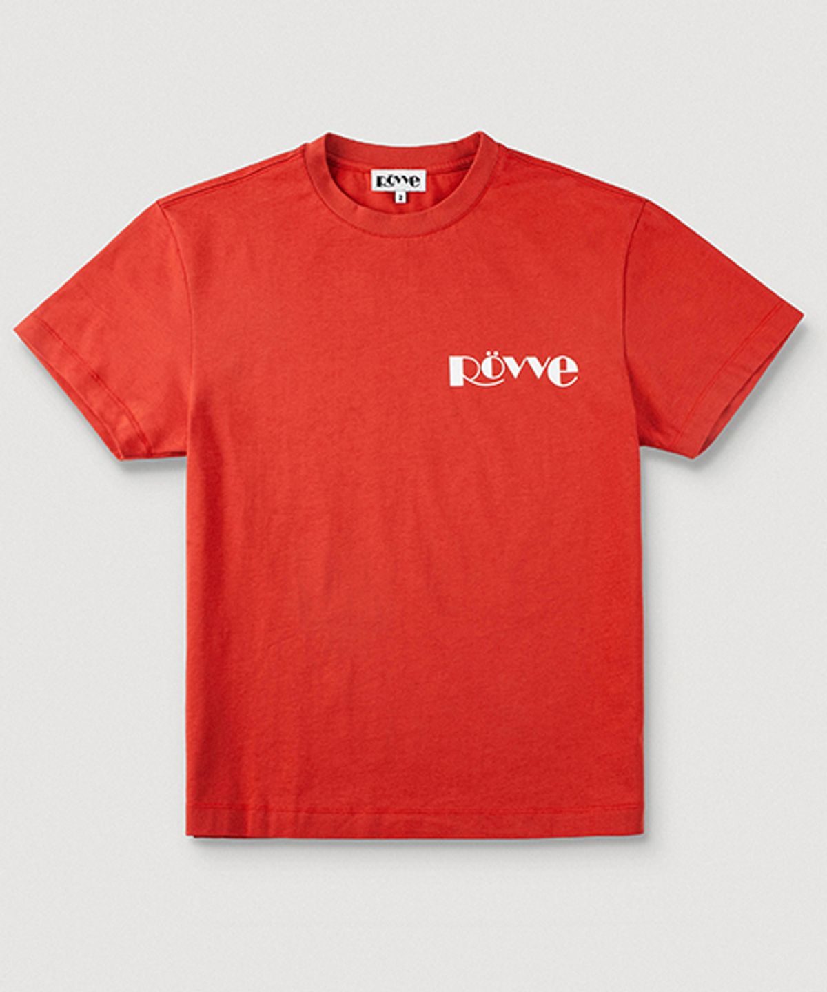 뢰브(ROVVE) Logo Point T-shirt (Red)