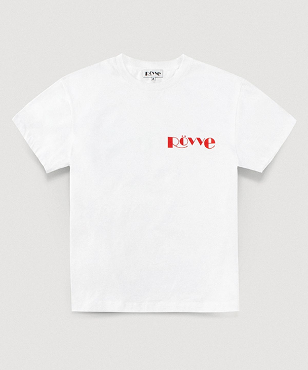 뢰브(ROVVE) Logo Point T-shirt (White)