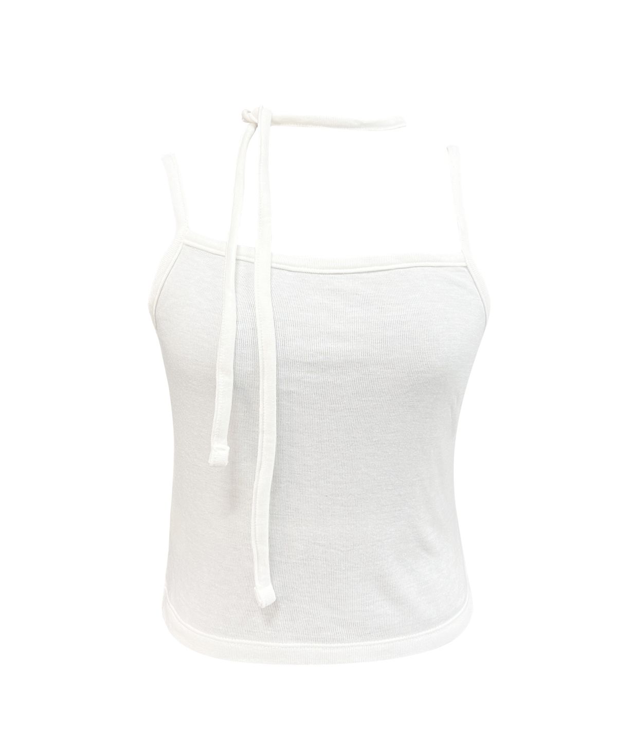 쎄쎄쎄(SETSETSET) SLEEVELESS CROP TOP WHITE