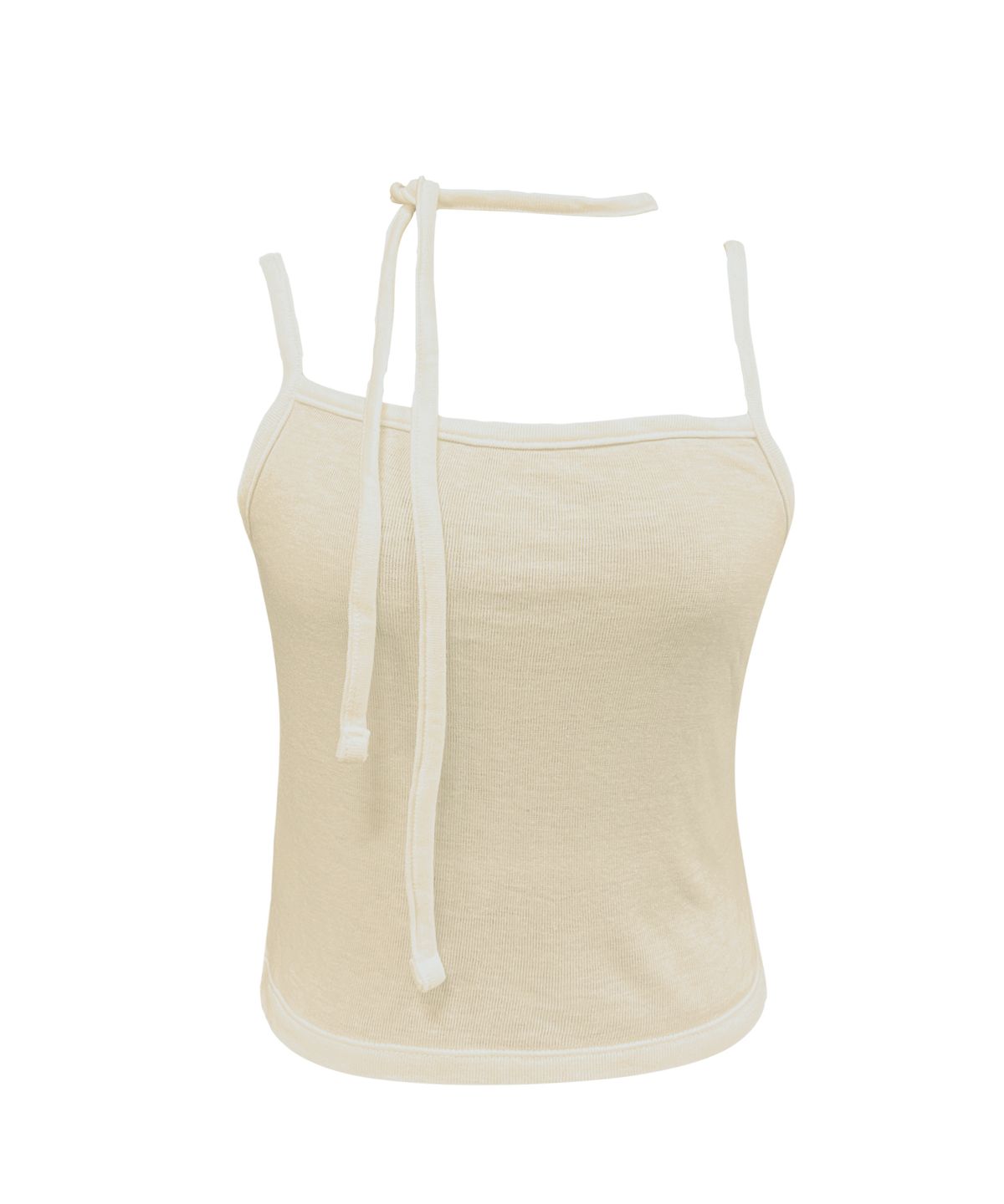 쎄쎄쎄(SETSETSET) SLEEVELESS CROP TOP BEIGE