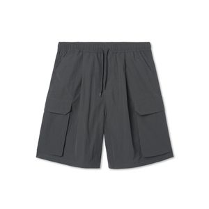 투포켓 나일론 와이드 쇼츠 _다크그레이