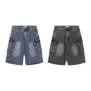 브러쉬 카고 데님 쇼츠_중청/흑청