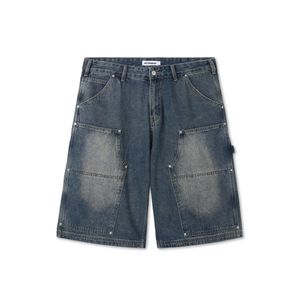 펜타곤 카펜터 데님 쇼츠_다크블루