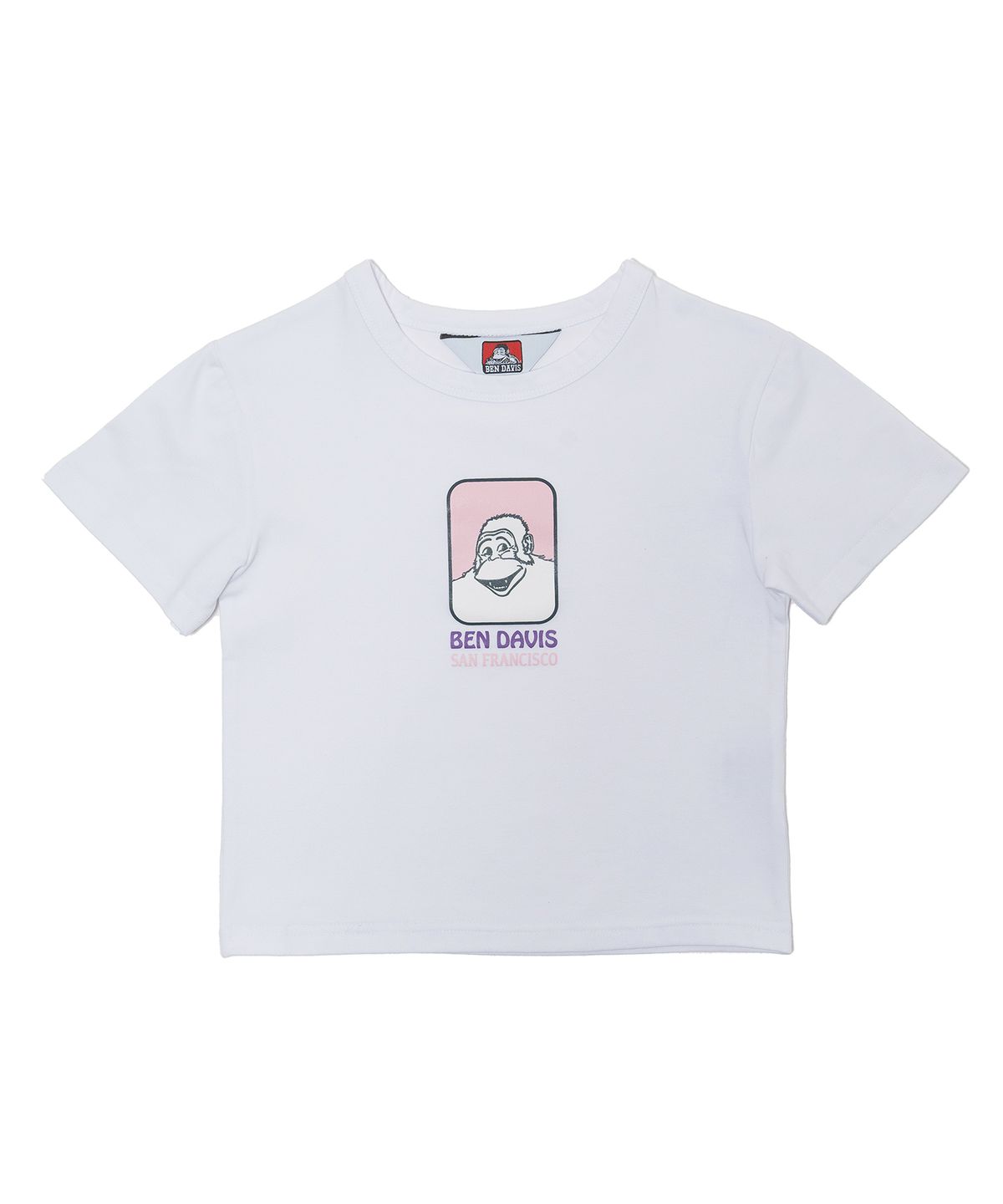 벤 데이비스(BEN DAVIS) ORIGINAL FACE STRETCH CROP TEE WHITE