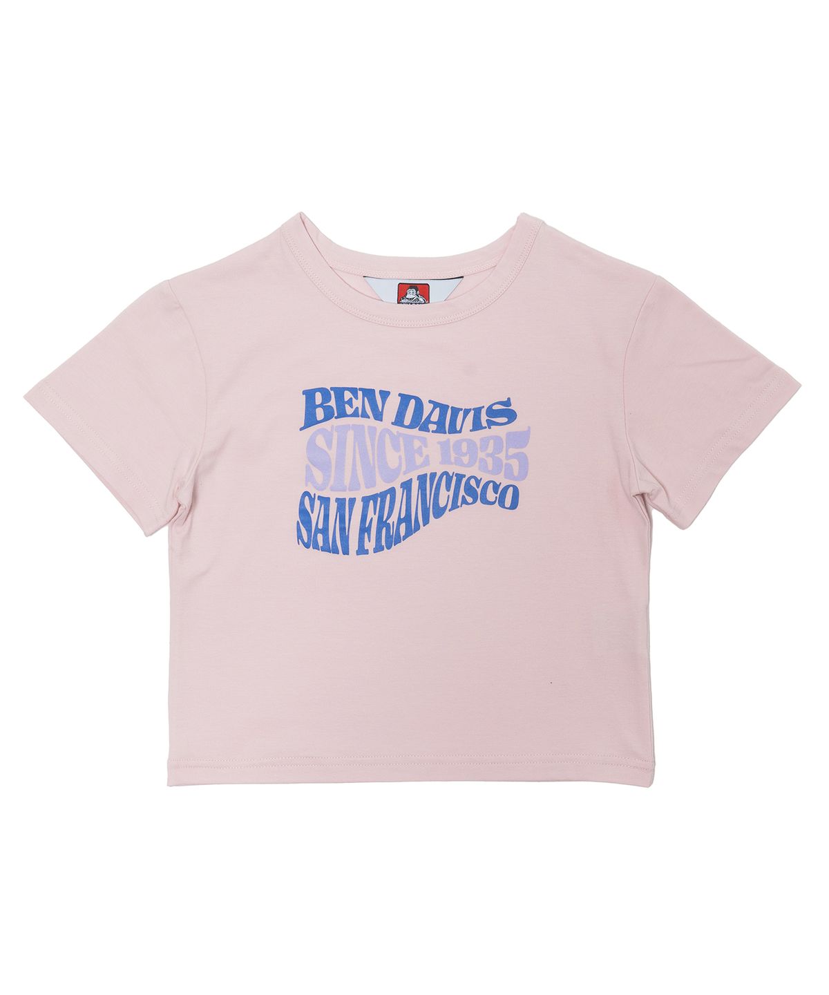 벤 데이비스(BEN DAVIS) ORIGINAL WAVE STRETCH CROP TEE PINK