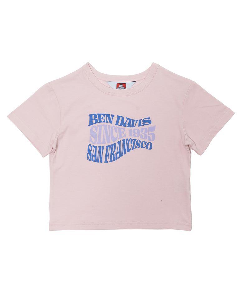 ORIGINAL WAVE STRETCH CROP TEE PINK