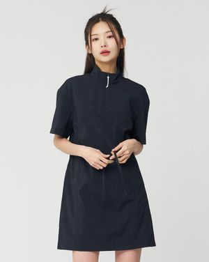 스트레치 스탠카라 드레스 (블랙)