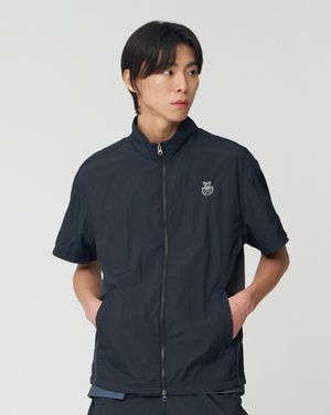 반소매 집업 자켓 (블랙)