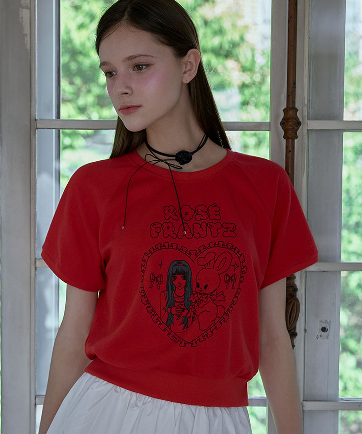 로제프란츠(ROSEFRANTZ) Barbie & Bunny T-shirt [Red]