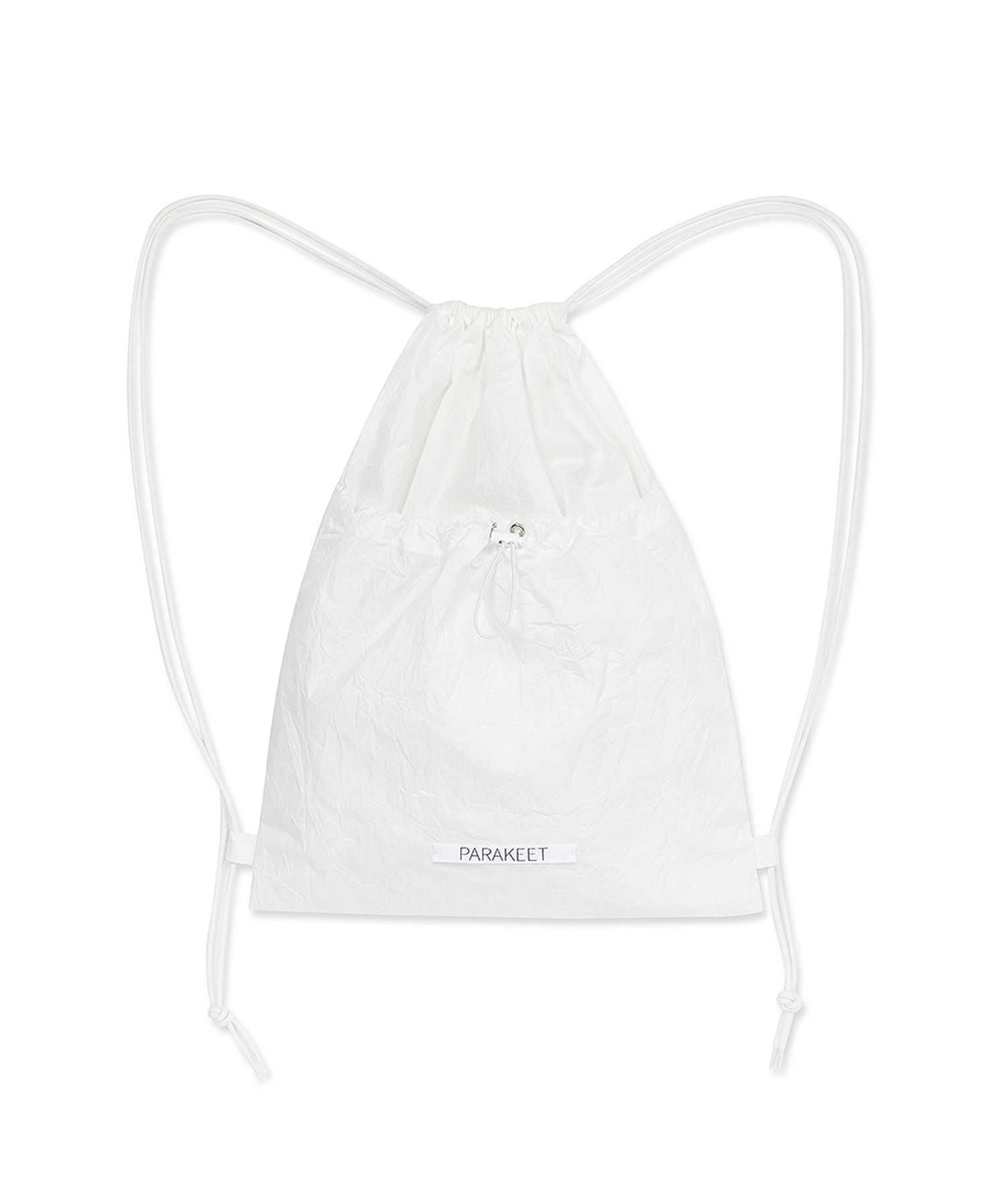 【韓国製品】PARAKEET Crinkle Gym Sack ホワイト MUSINSA | PARAKEET Crinkle Gym Sack (White)