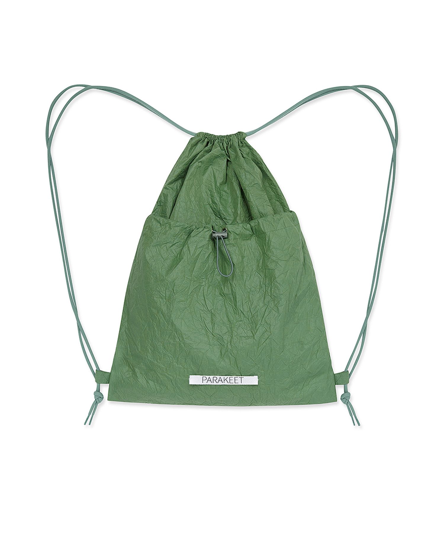 【韓国製品】PARAKEET Crinkle Gym Sack ブラック MUSINSA公式 | PARAKEET Crinkle Gym Sack (Green)
