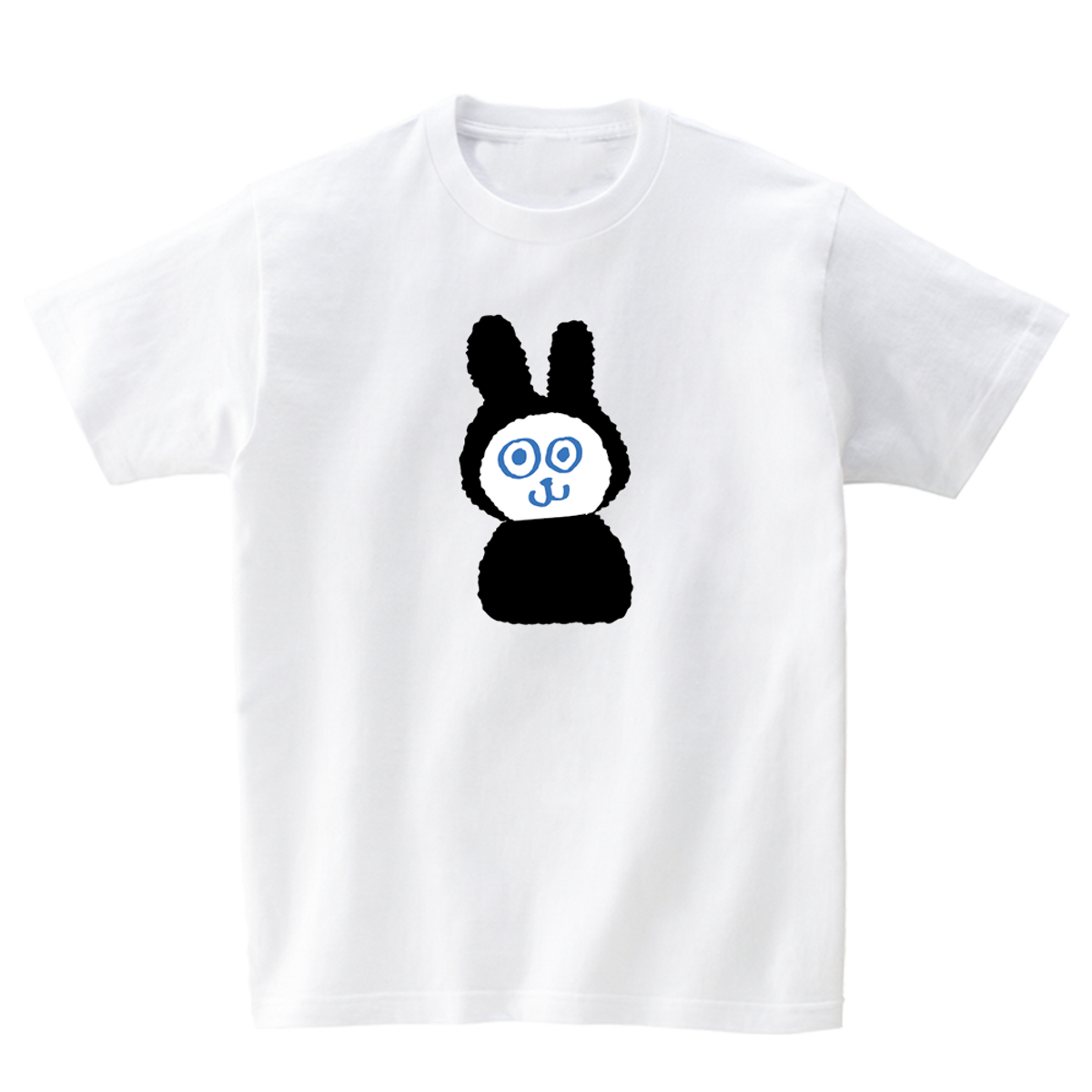 어썸어스(AWESOMEUS) A BLACK -HAIRED RABBIT T-SHIRTS_4COLOR