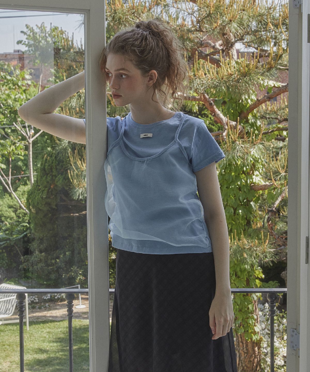 레터리(LETERIE) BUSTIER LAYERED T-SHIRT_12COLOR
